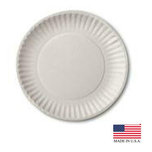 Aspen Products 10106 PEC 6 in. White Uncoated Paper Plate, 1000PK 10106  (PEC)